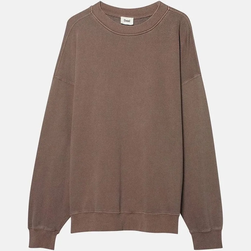 Elwood Taupe Oversized Crewneck Sweatshirt
